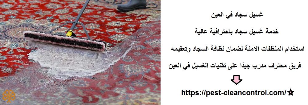 غسيل سجاد في العين